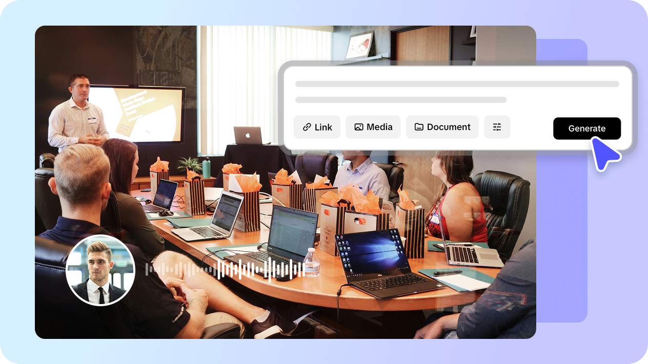 Transform concepts into engaging video walkthroughs