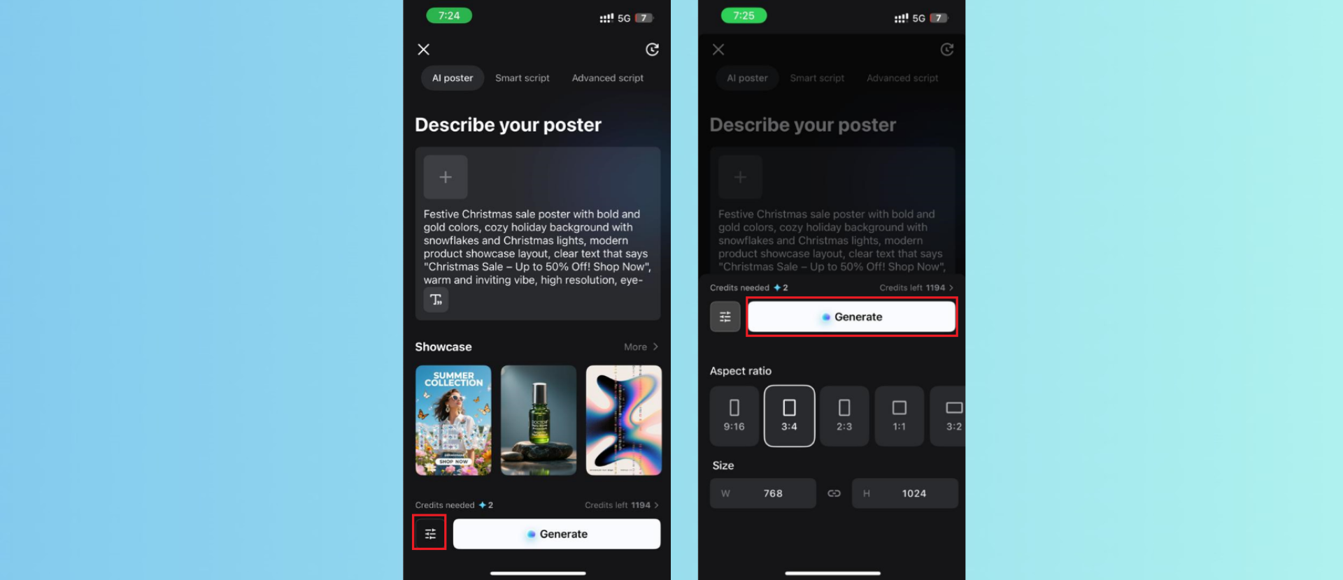 Generate your poster