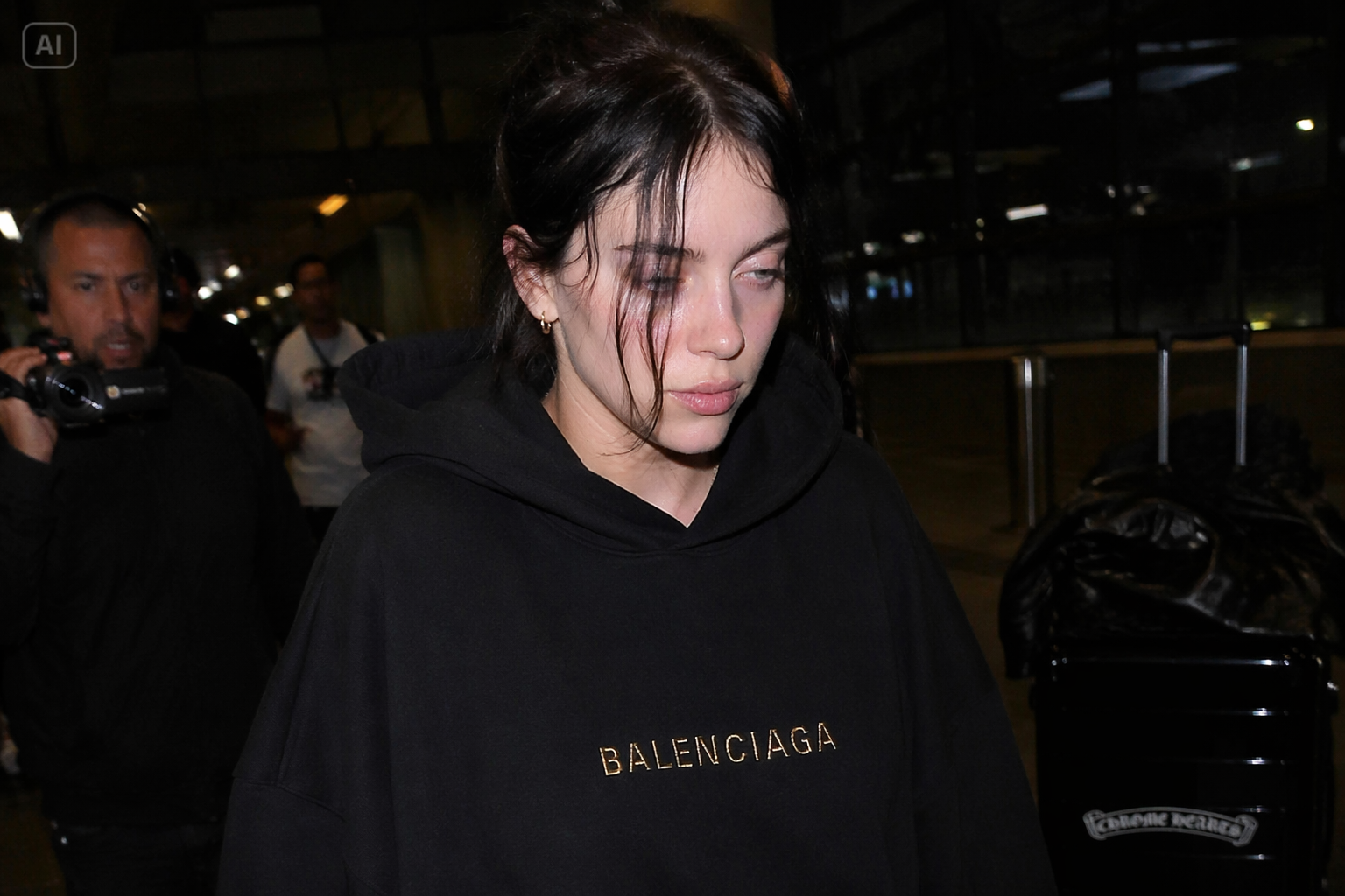 AI características de retrato estilo paparazzi