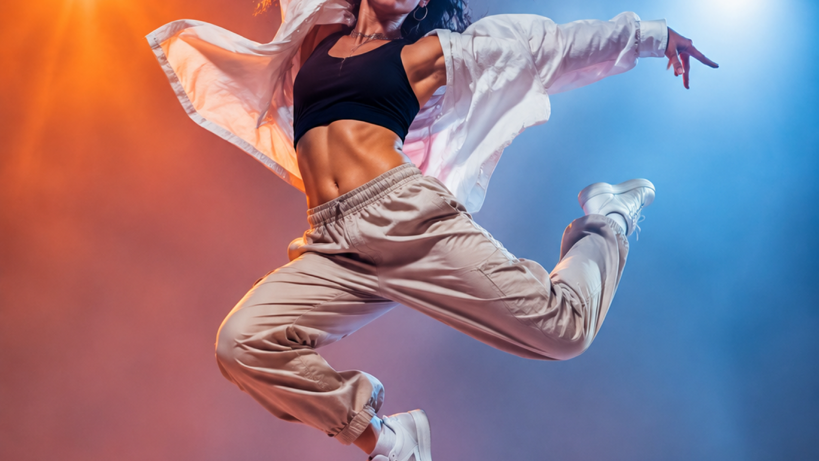 jumping dance video prompt example 3