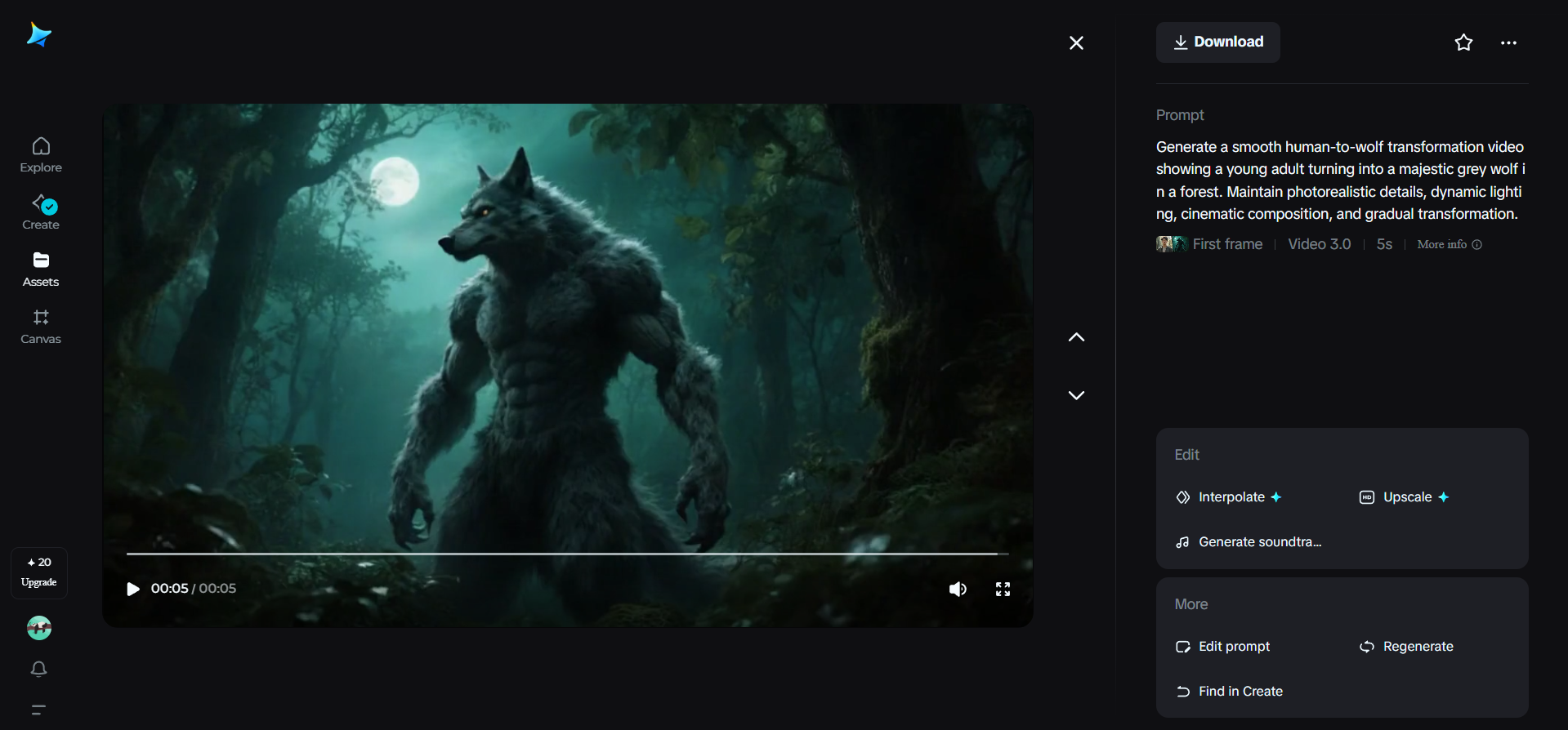 Movie-inspired recreation videos