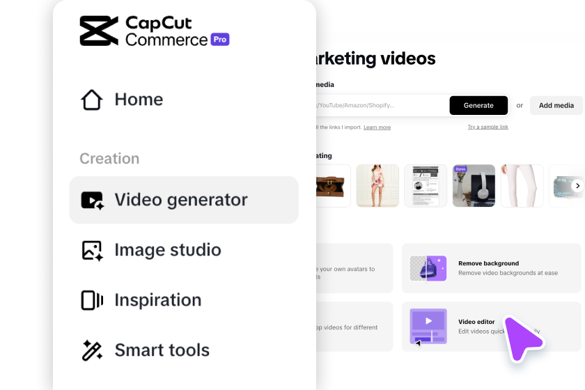 Accedi all'editor video