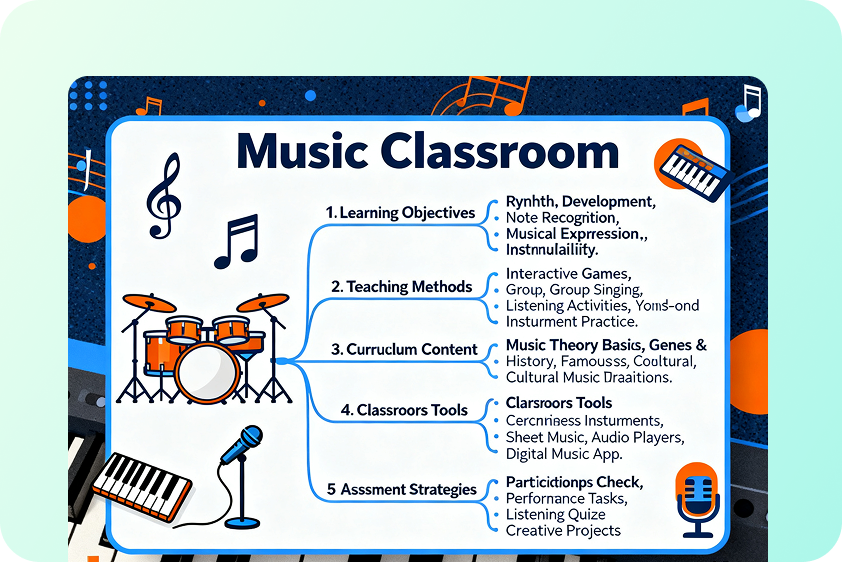Визуальная схема формул, событий и учебных заметок, расположенных ветвями