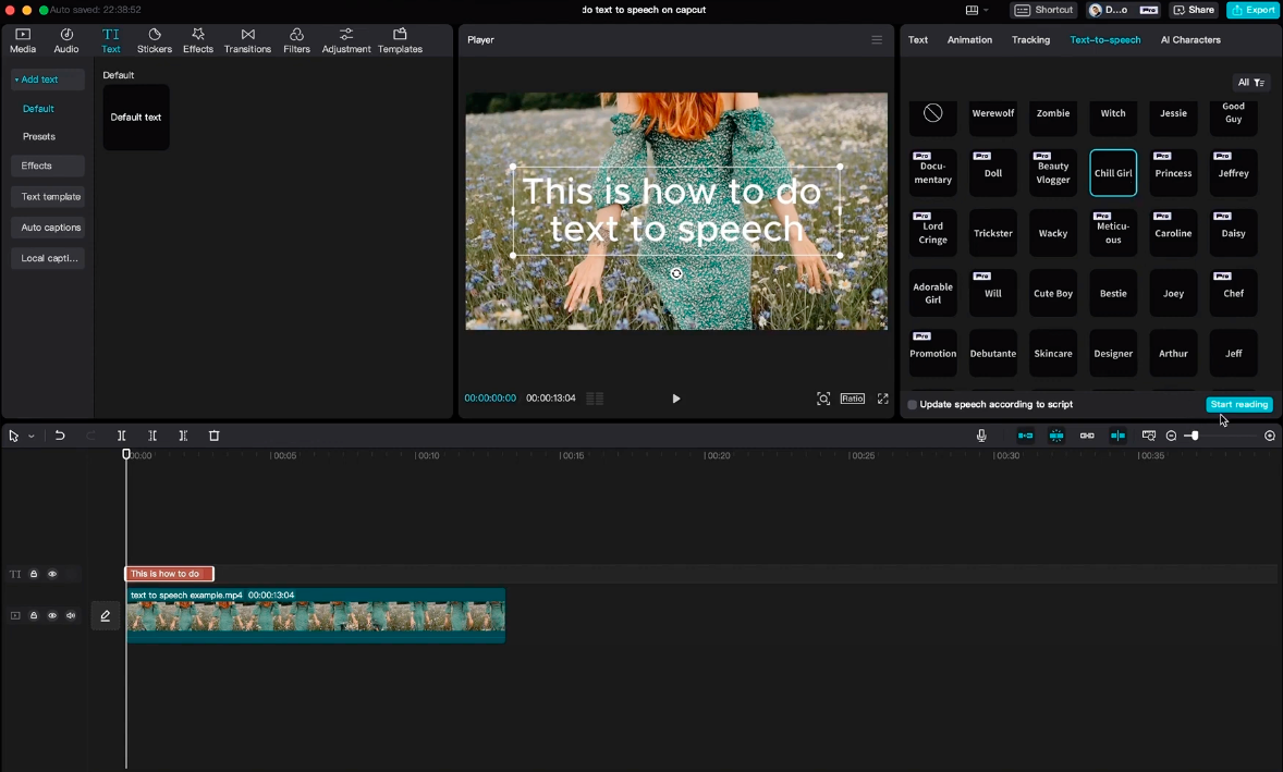 CapCut desktop video editor