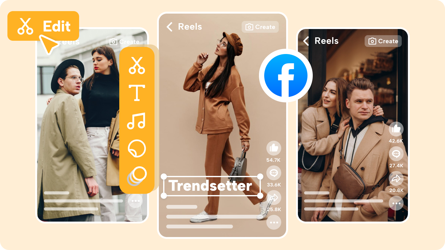 how to edit reels on facebook