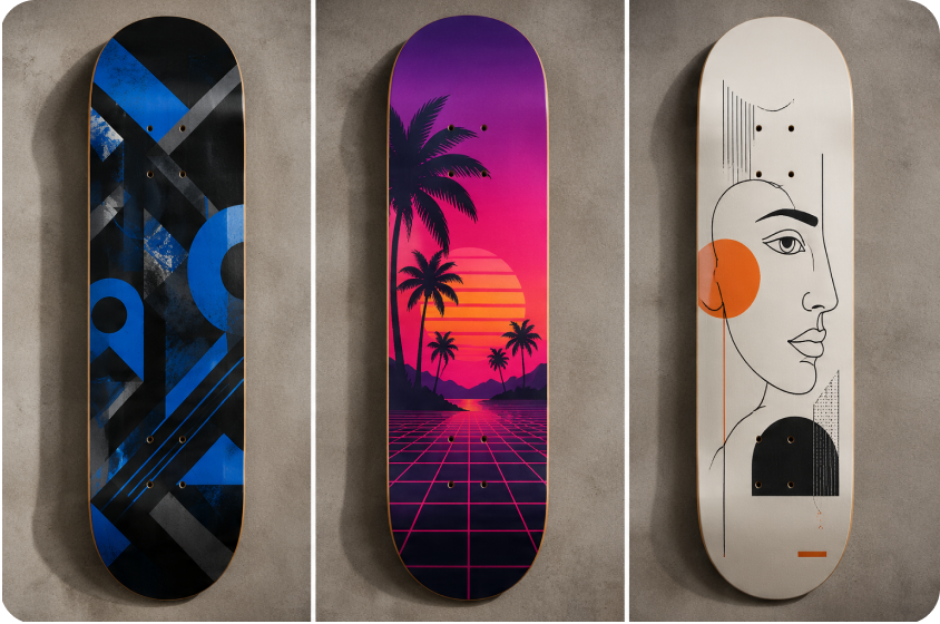 Bring your personalized skateboard to life