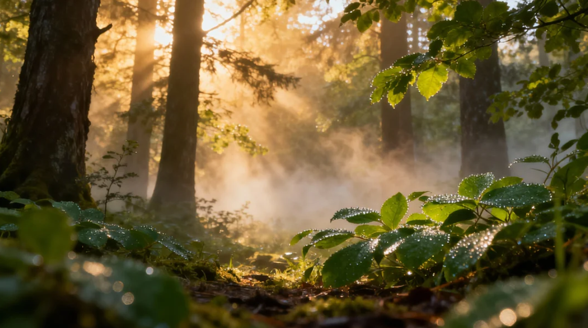 Lush forest landscape images