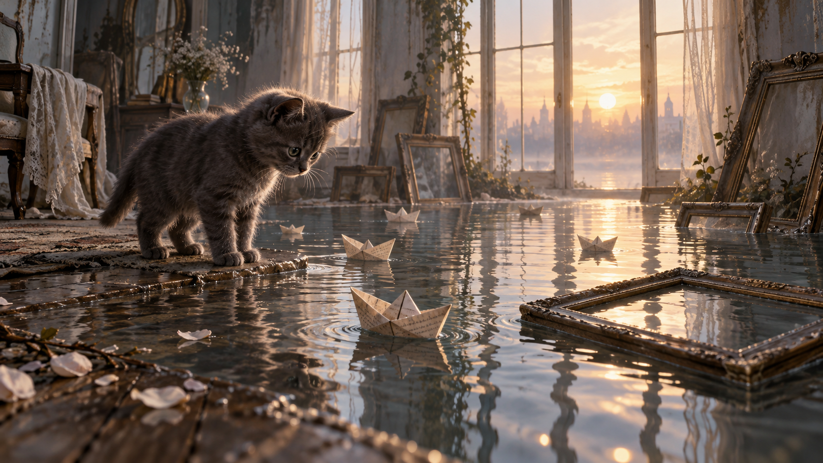 ภาพยนตร์ OMBRA AI: เรือกระดาษในห้องน้ำท่วม