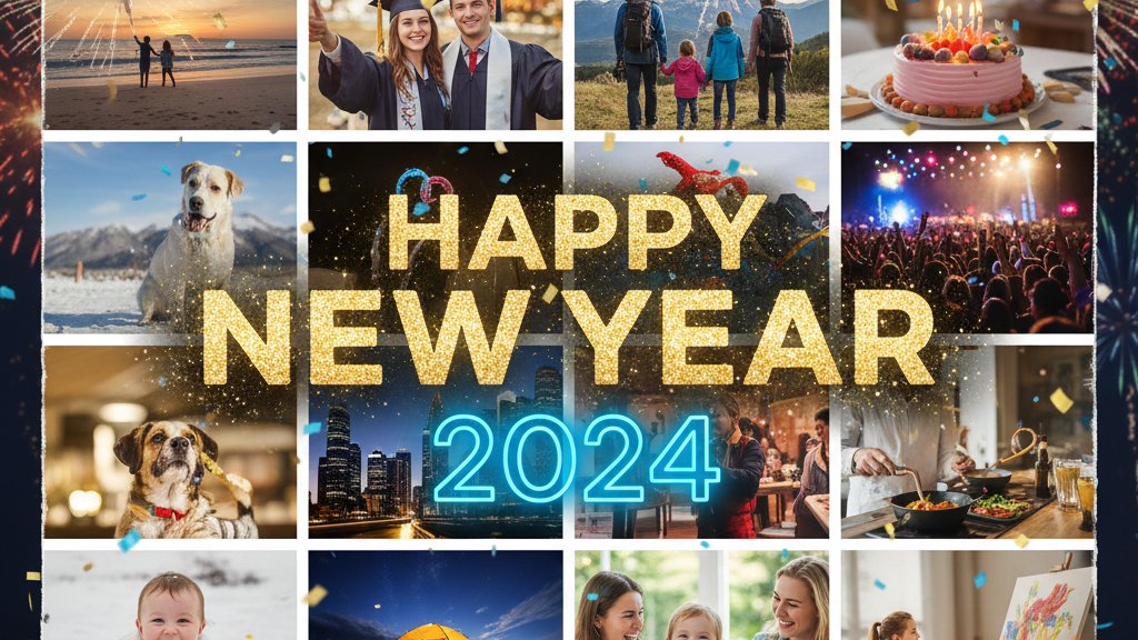 HNY showcased by photo collages