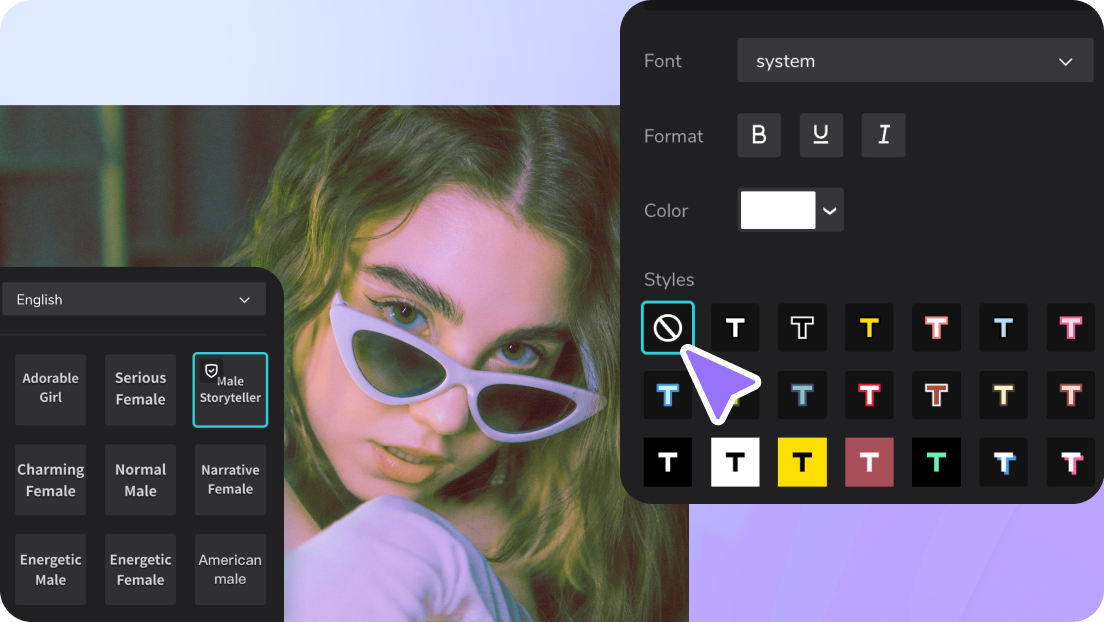  Freedom to customize text style and animation