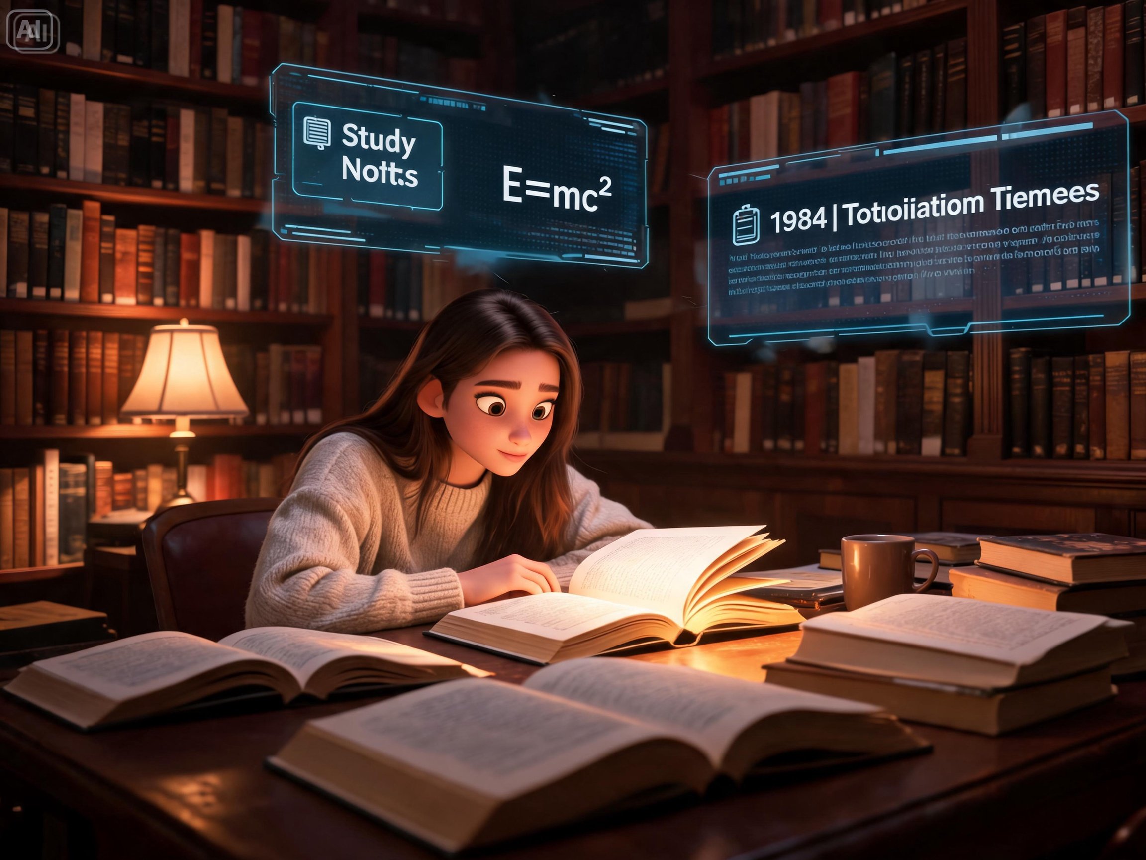 Aviso para el personaje de dibujos animados 3D estilo Pixar