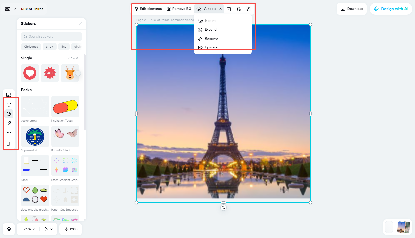 Polish the focal length image using rich features