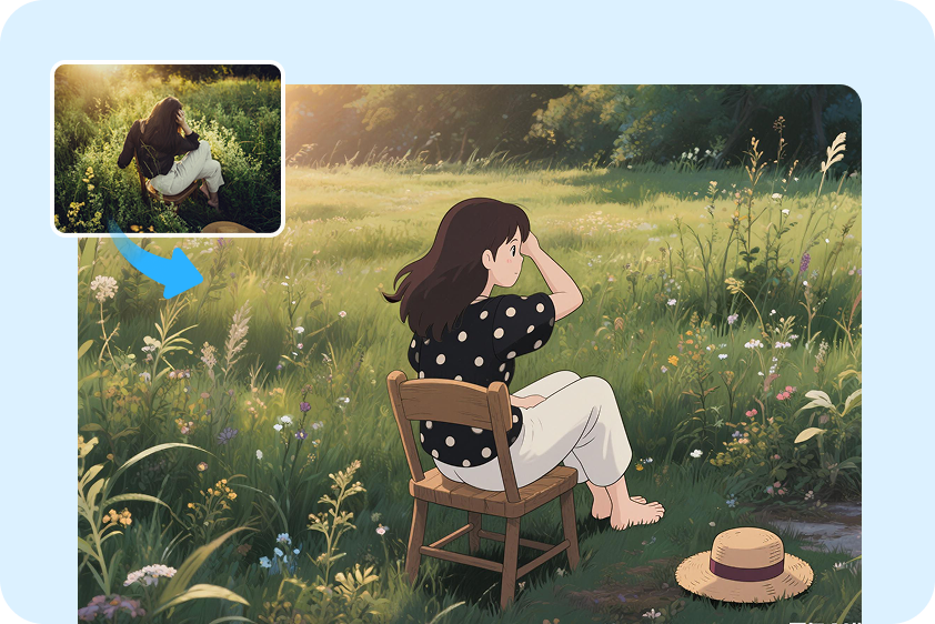 Transforma fotos en pósters de anime estilo Ghibli