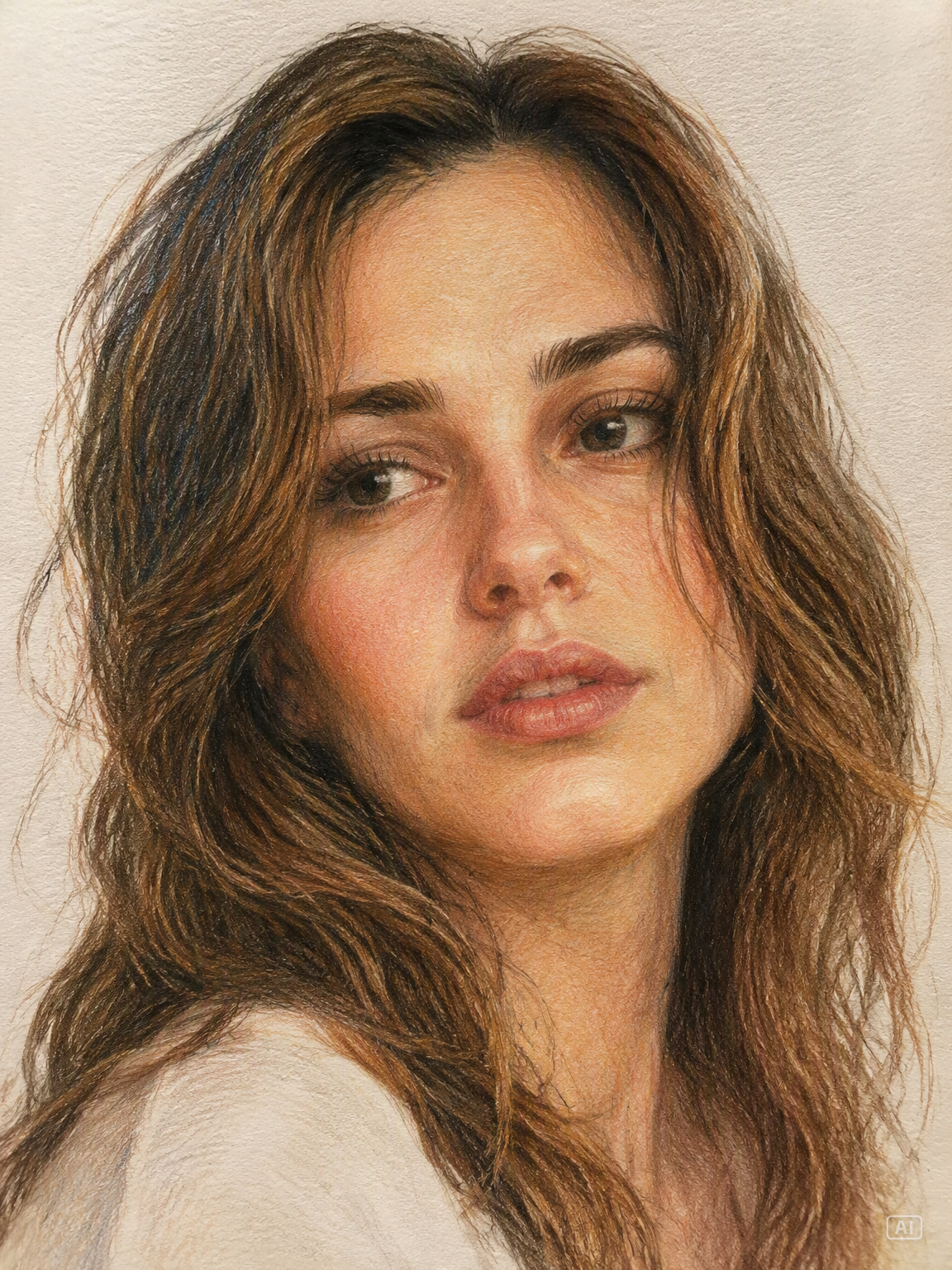 Photo to sketch colored pencil image generated by Pippit