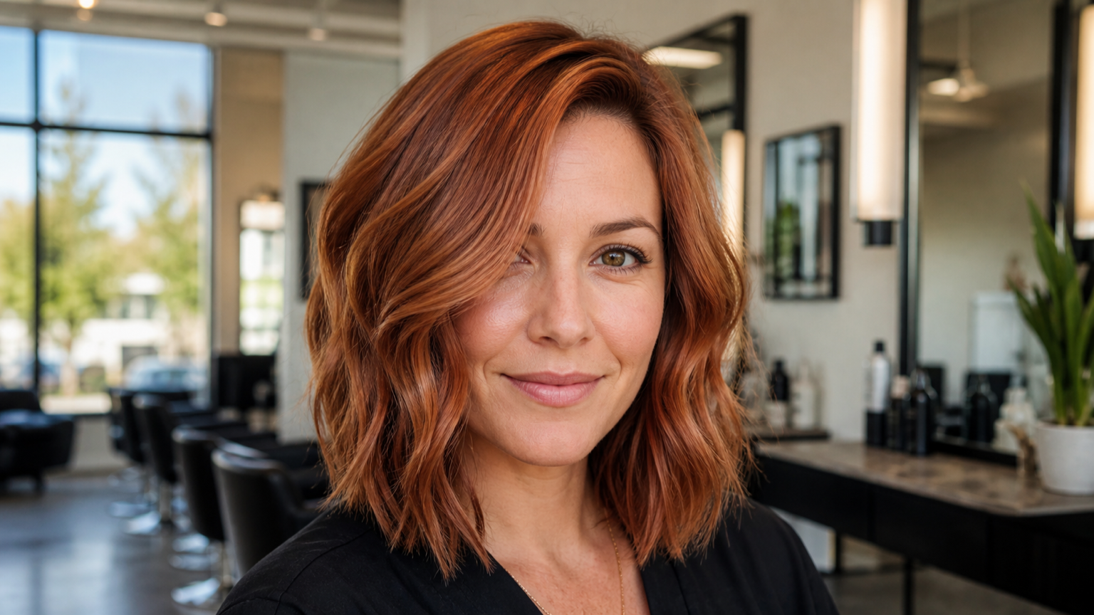 AI Hair Color Finder example created for Dreamina