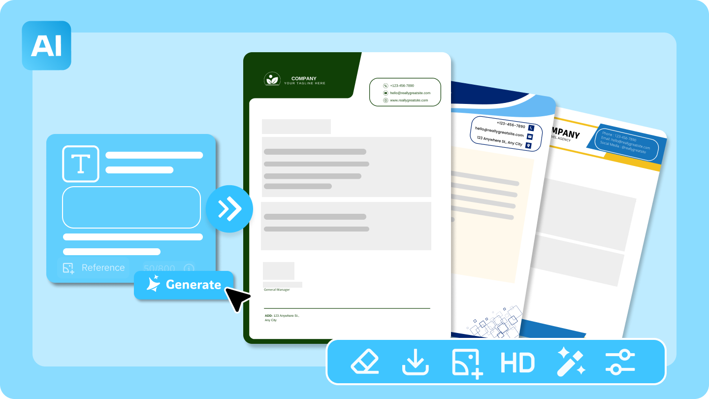 Letterhead maker