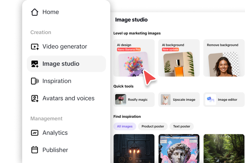 Create images of Valentines Day roses