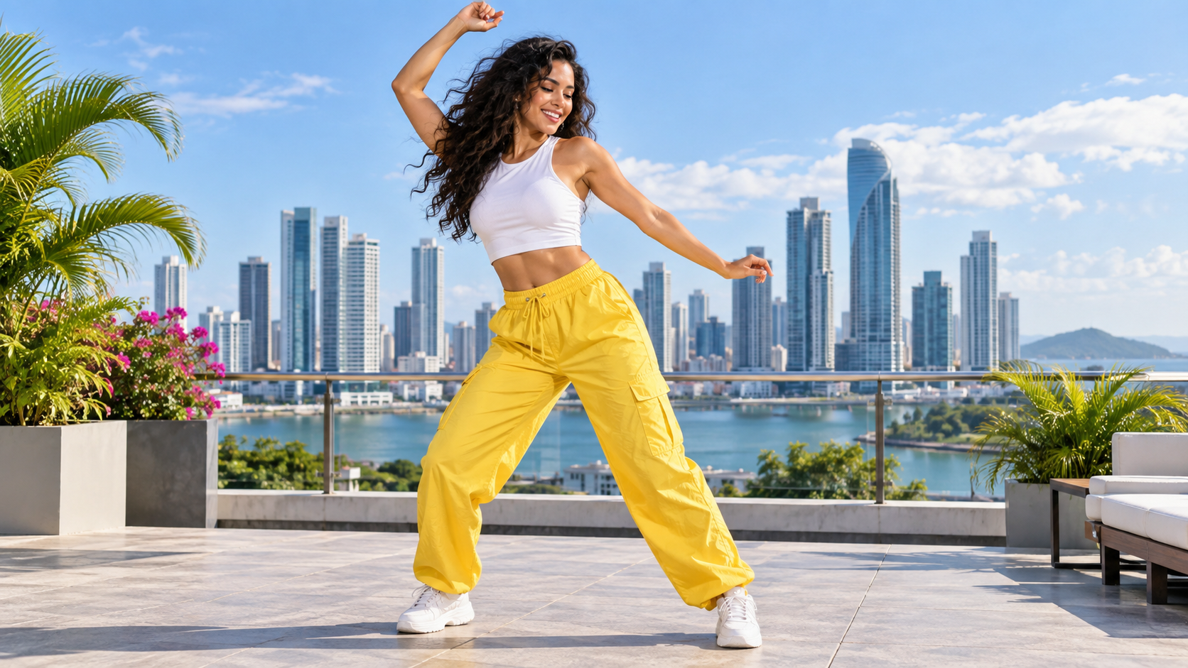 Panama dance AI: Rooftop Panama Dance