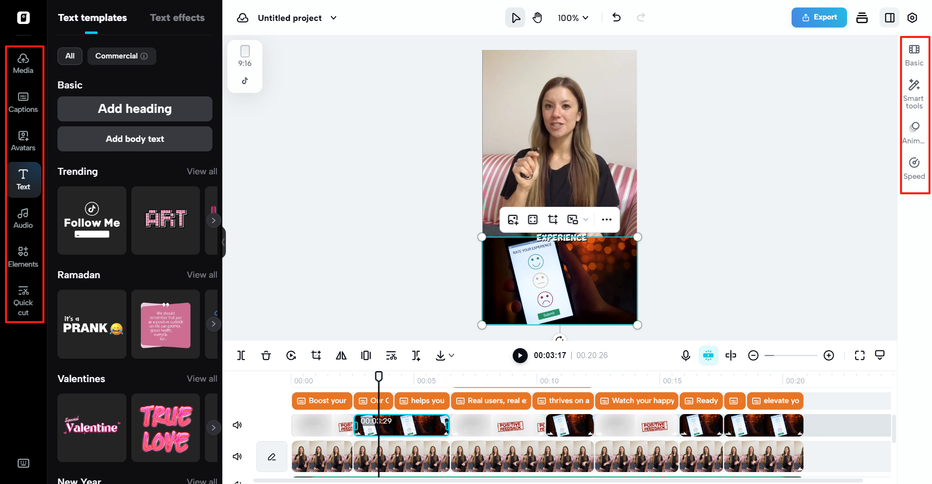 Edição detalhada de vídeo