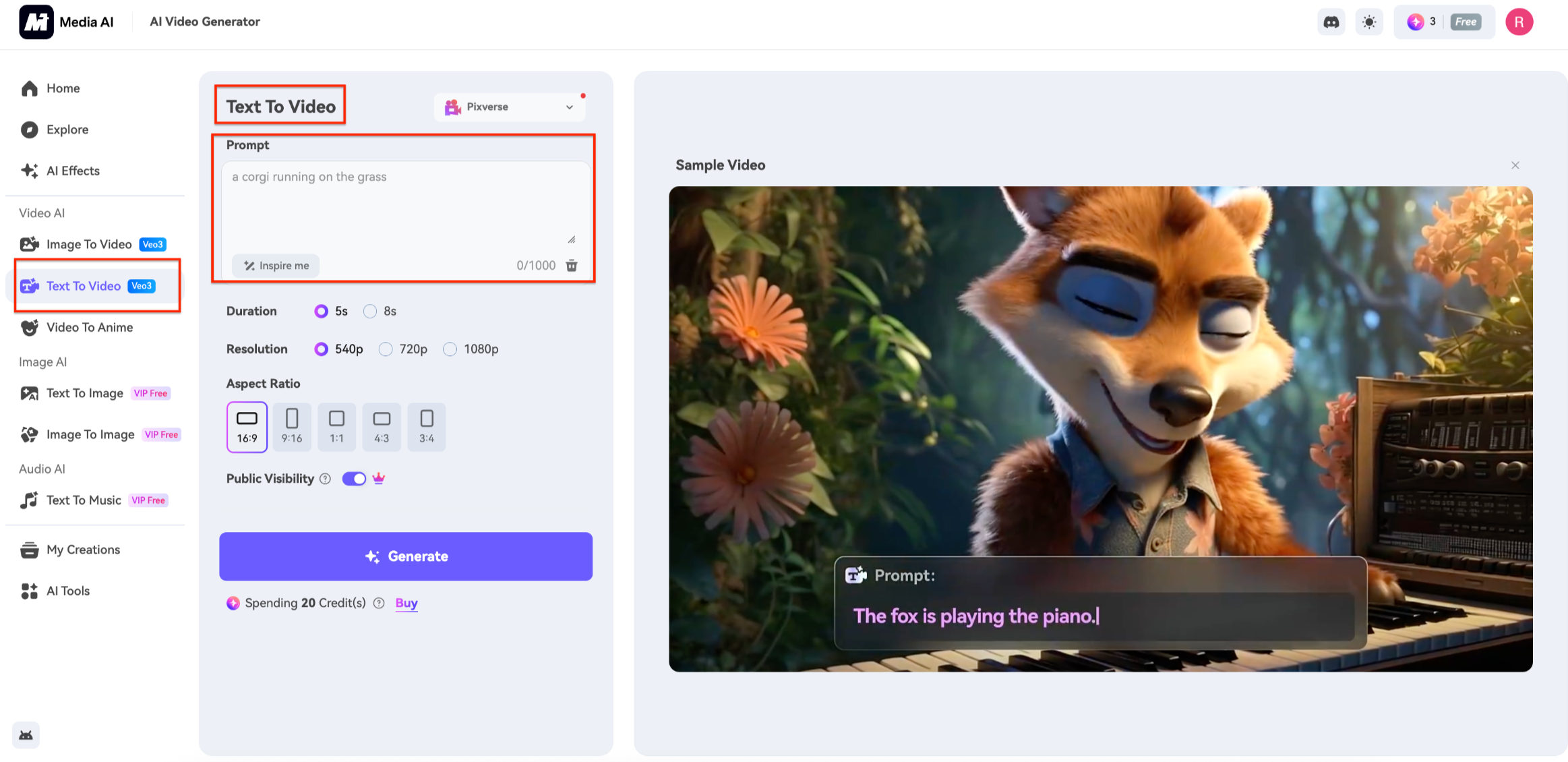 Upload the image or prompt