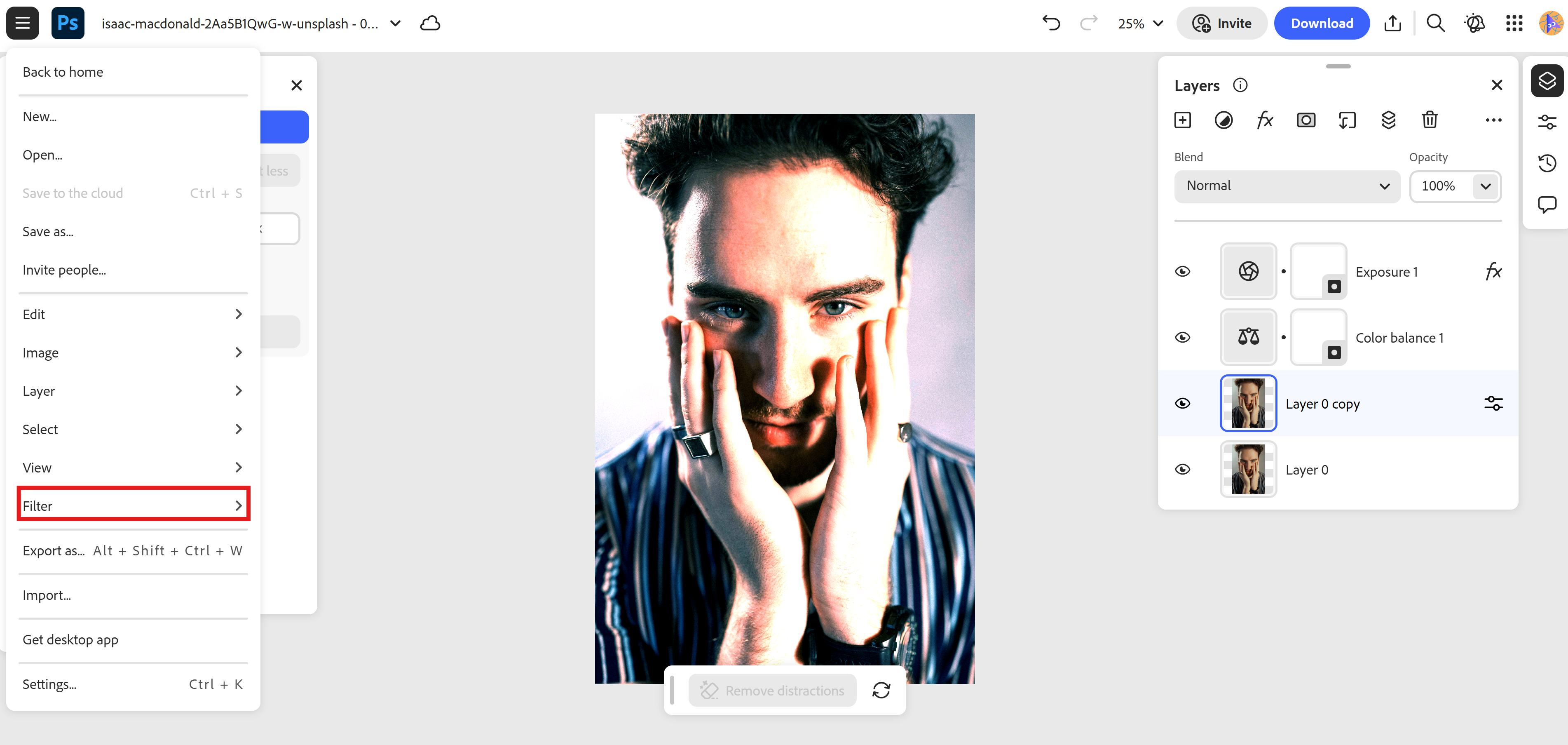 Turning a photo into a painting with Photoshop