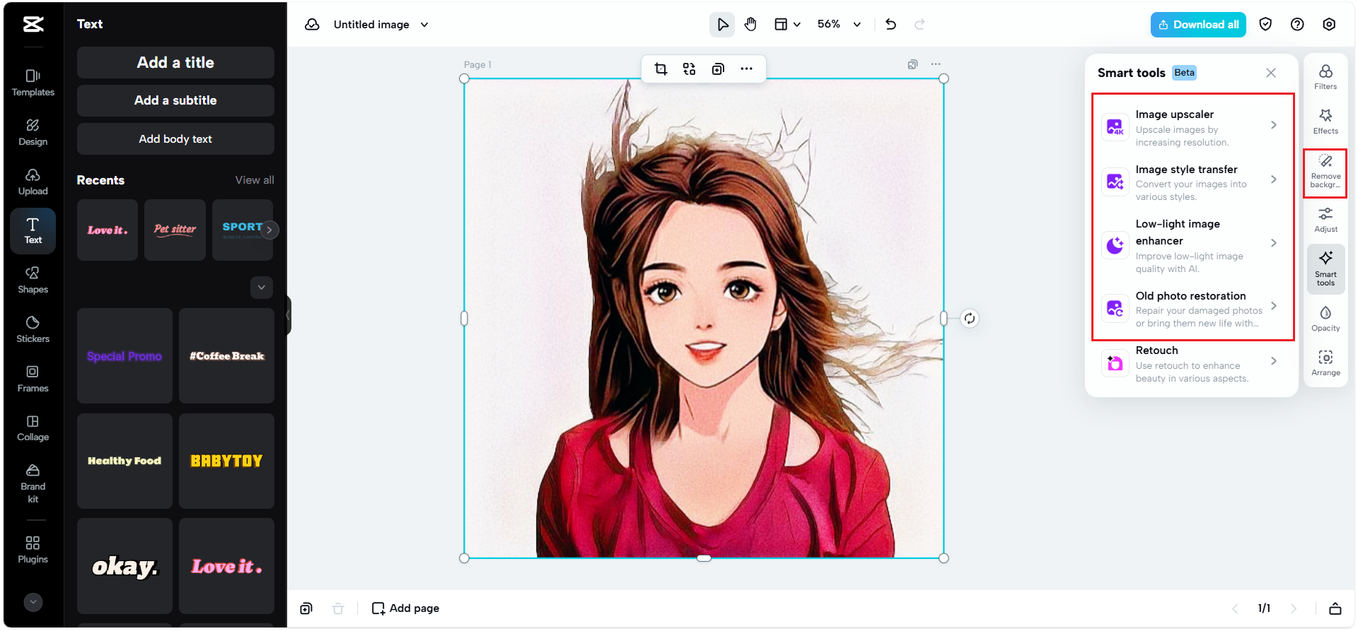 Further edit your photo