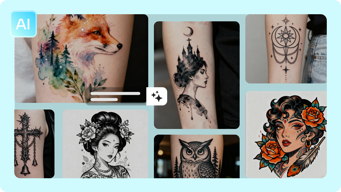 thiết kế hình xăm AI