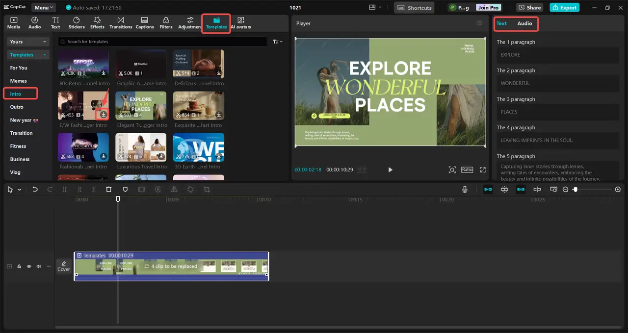 Customize with text, logos, effects & CapCut AI Design