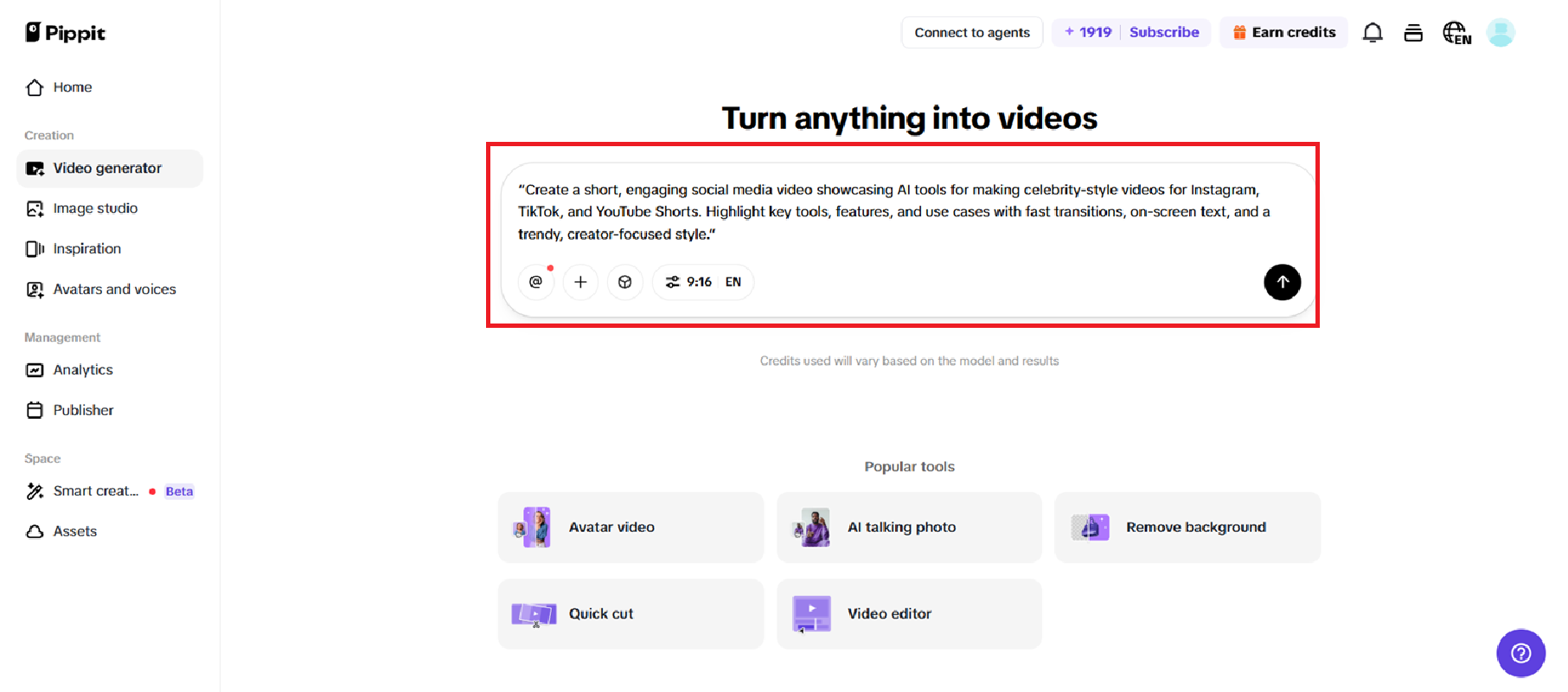 Open video editor