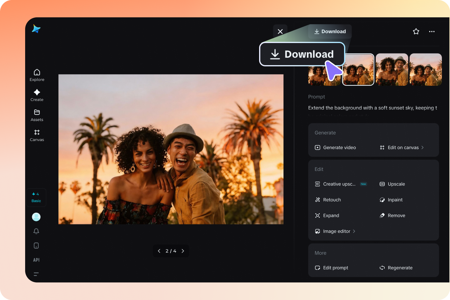  Refine and download