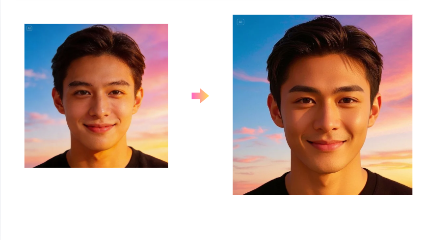 원클릭 초상화 리터치