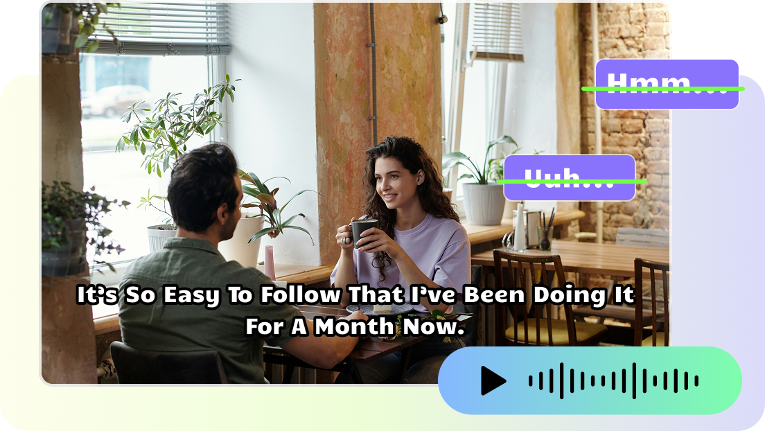  Preview filler word removal edits