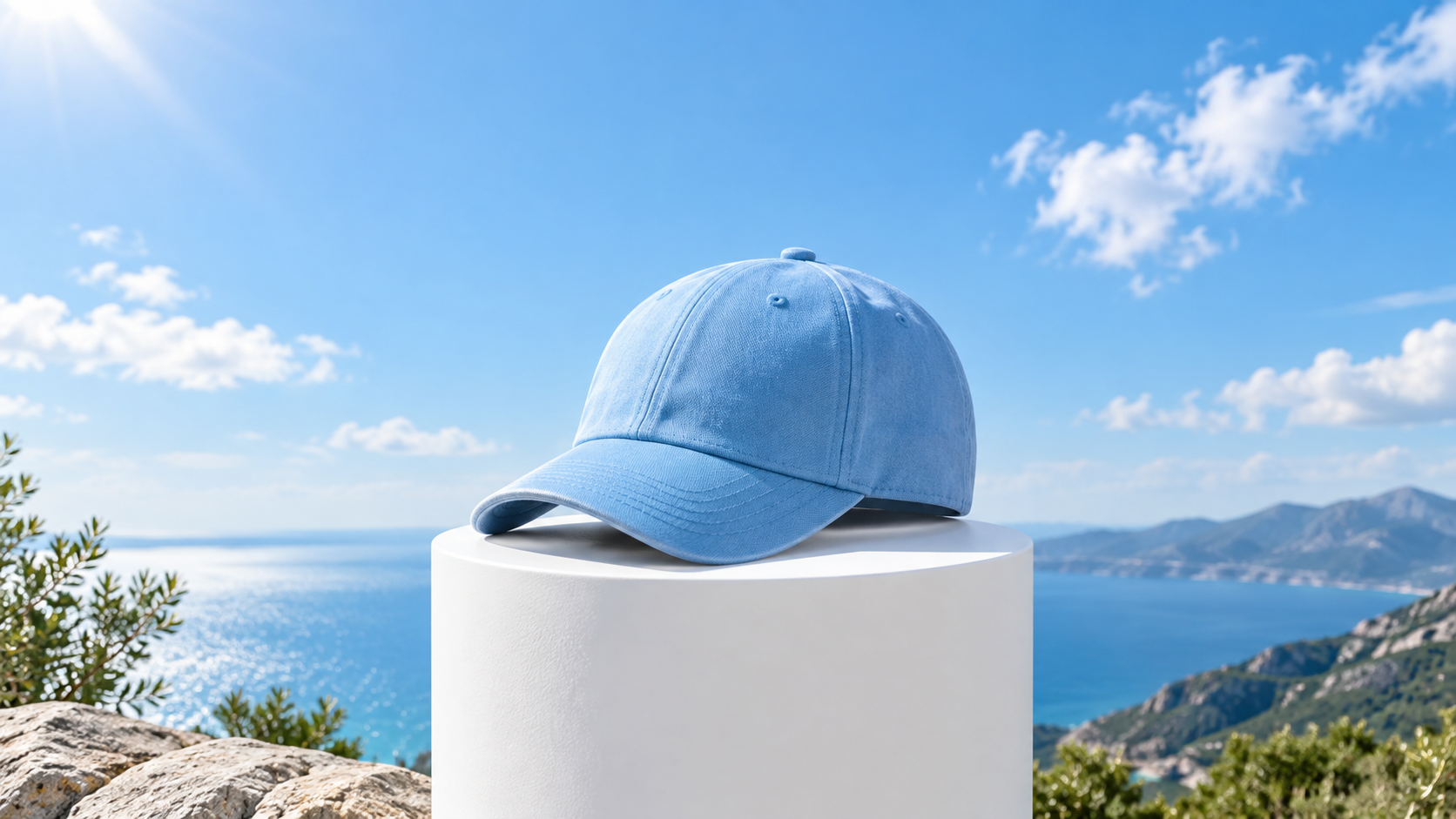 Close-Up Blue Sky Cap Variation example for blue sky cap