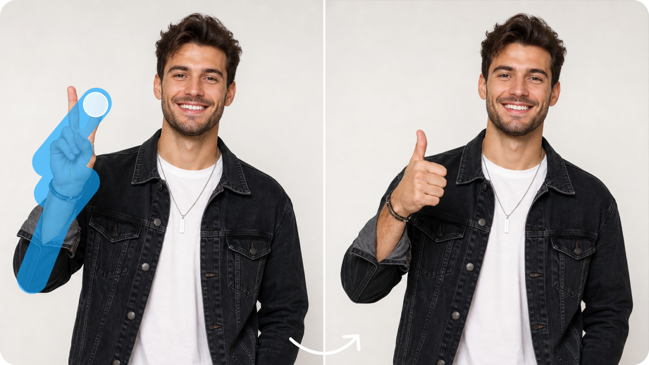 Customize pose and adjust body details with interactive editing