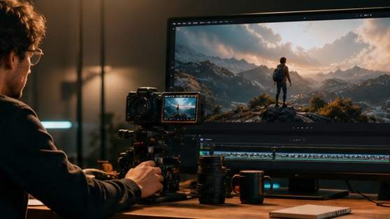 Newtake AI Video Generator prompt 1 original 16:9 visual