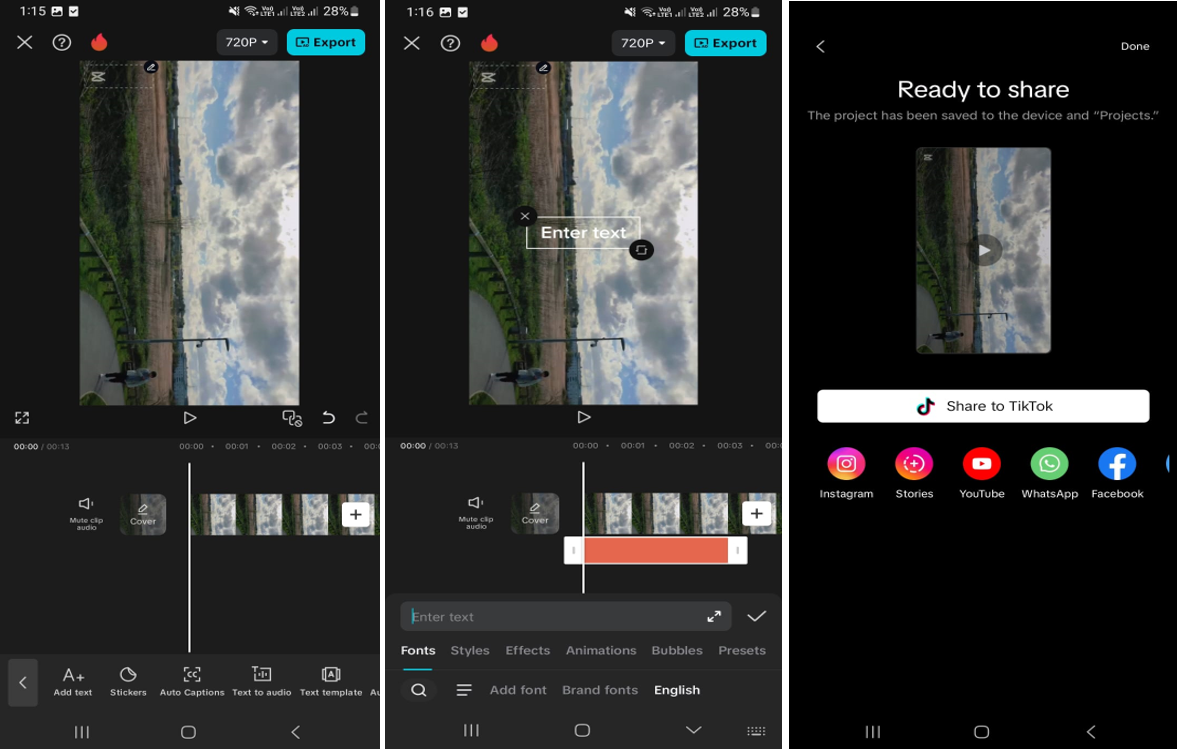 Image showing how to make animated explainer videos in the CapCut mobile app