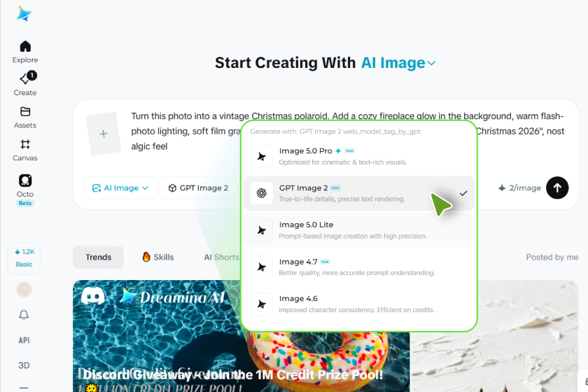 Adjust settings and generate
