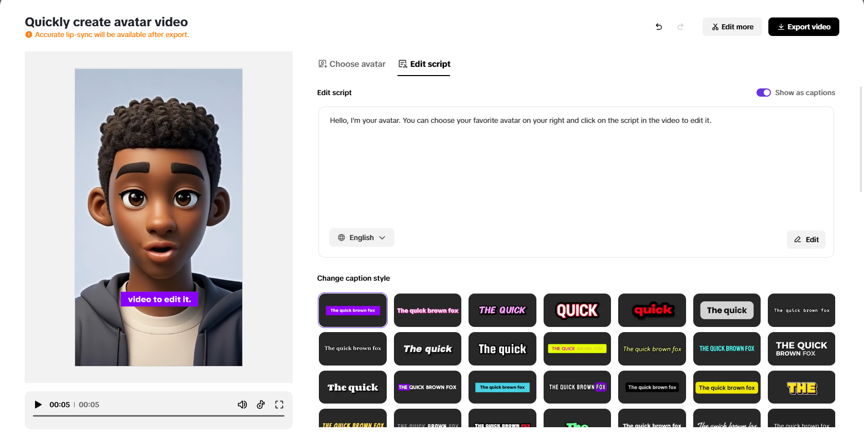 Customize the features of your digital characters