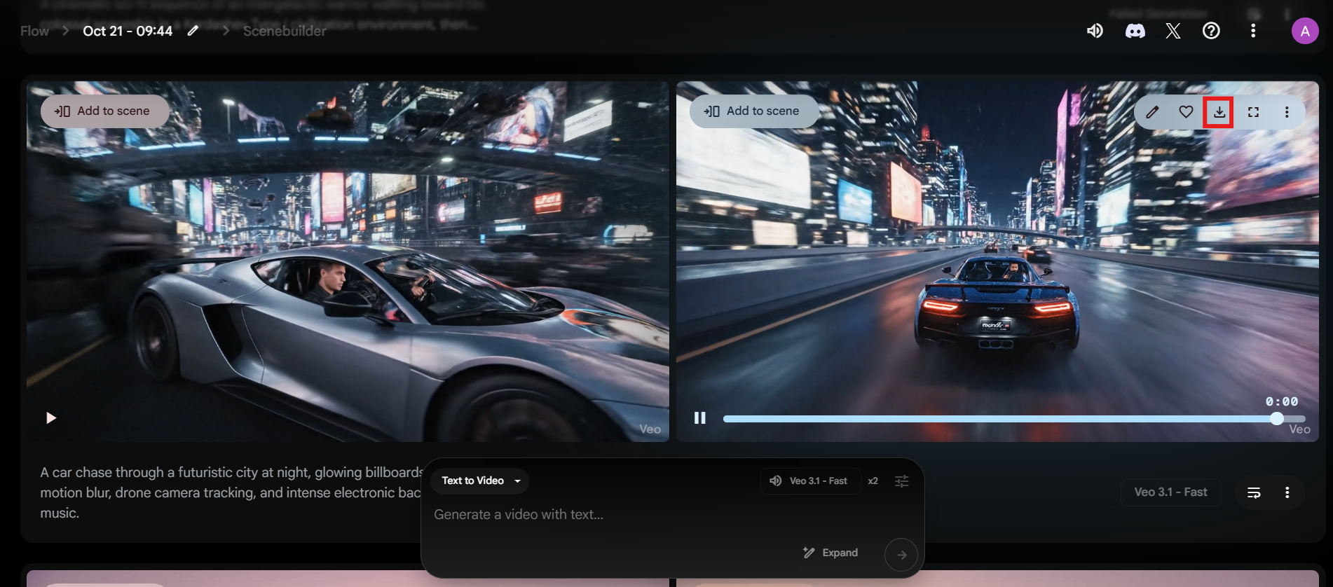 Generate and download the video