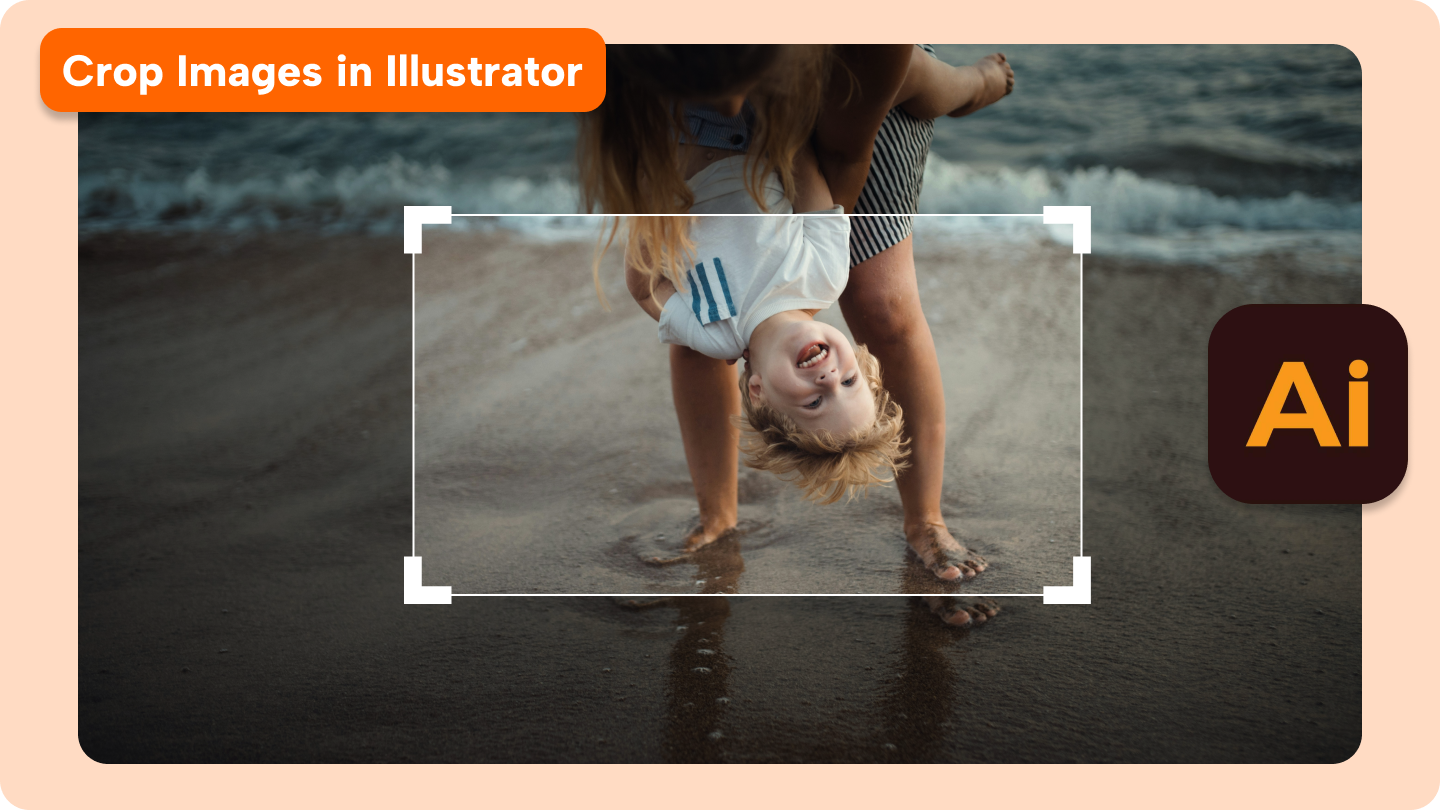 hur beskär du i illustratören