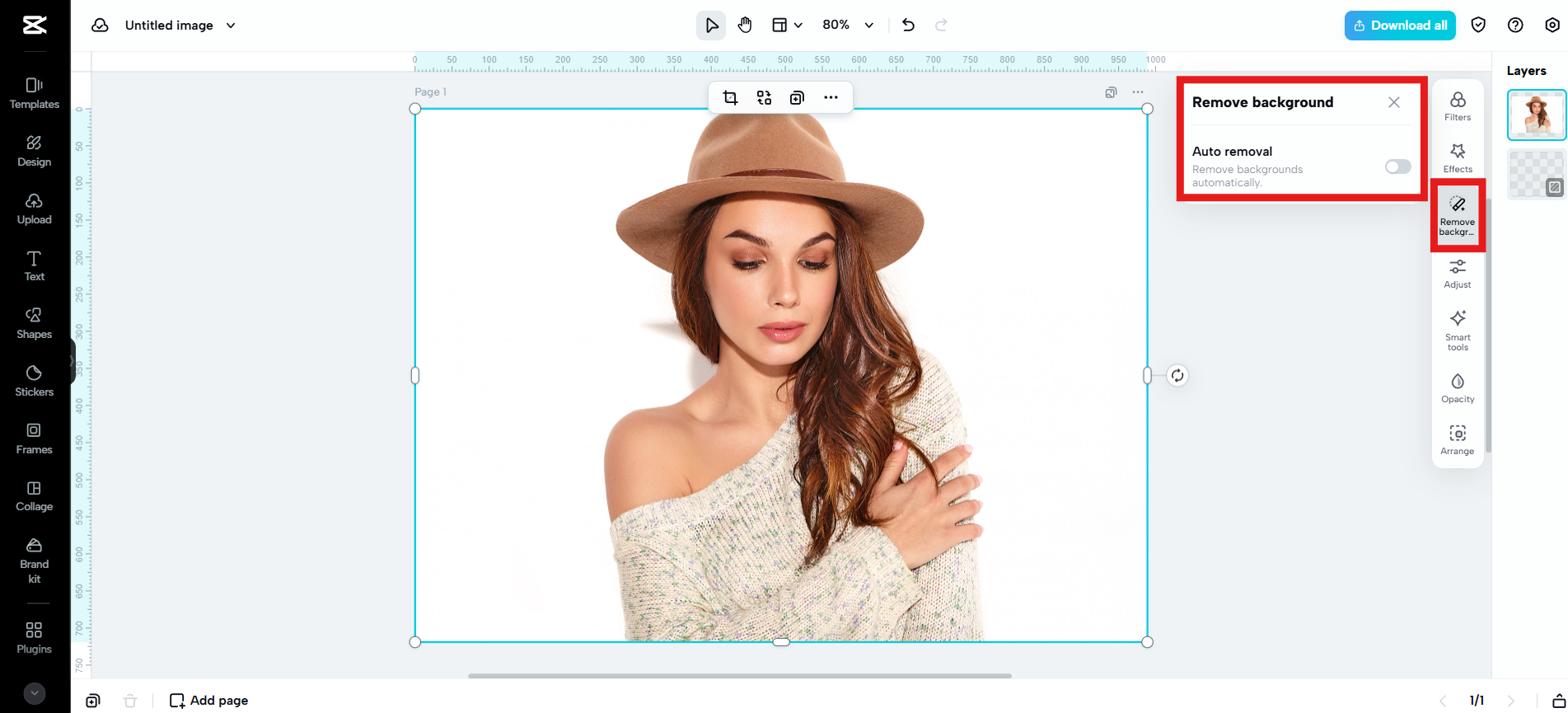 Remove the background