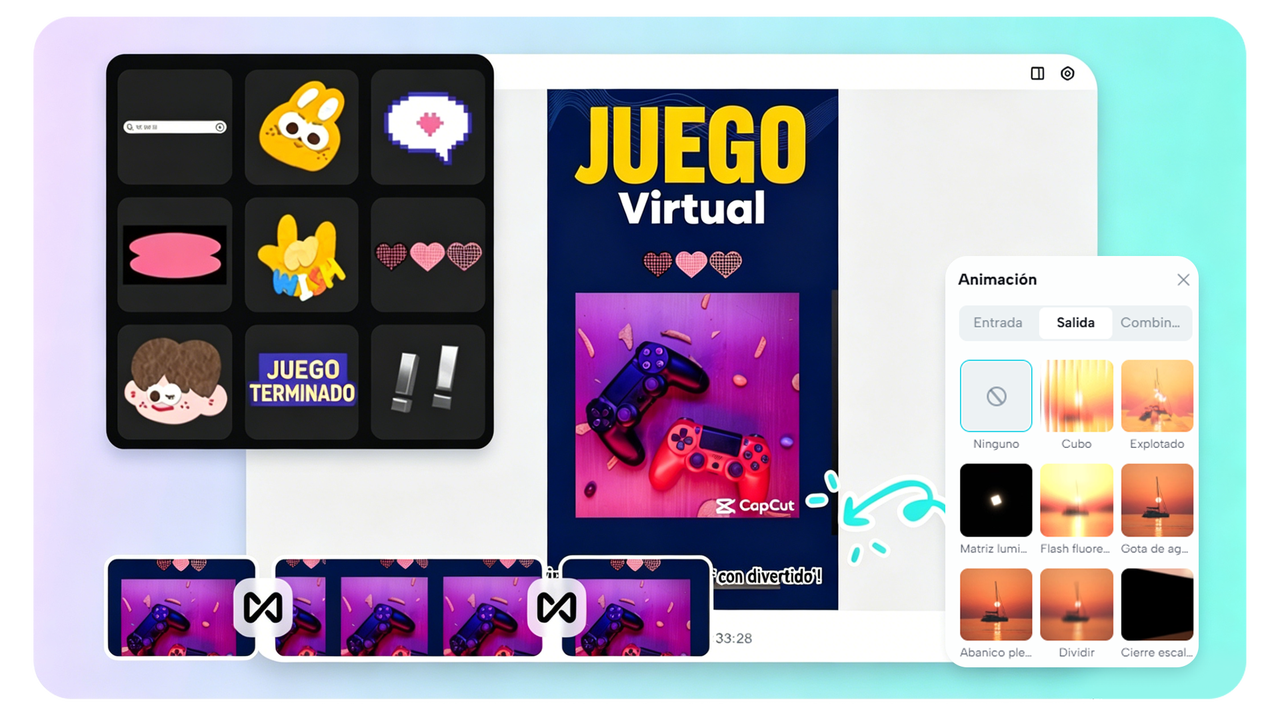 Herramientas de edición potentes para videos de animación 3D
