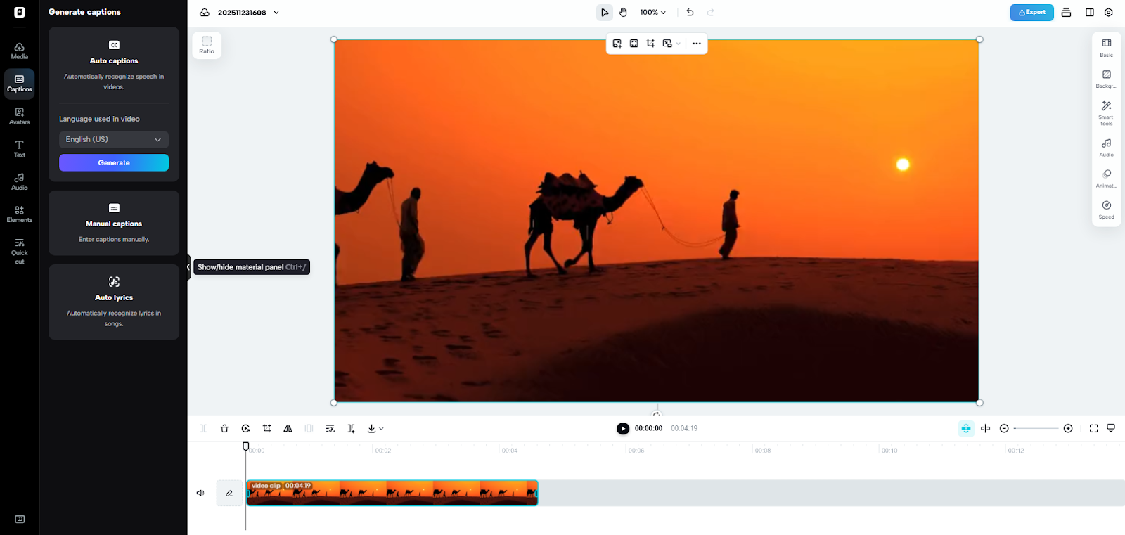 Upload Your Song Video for Translation