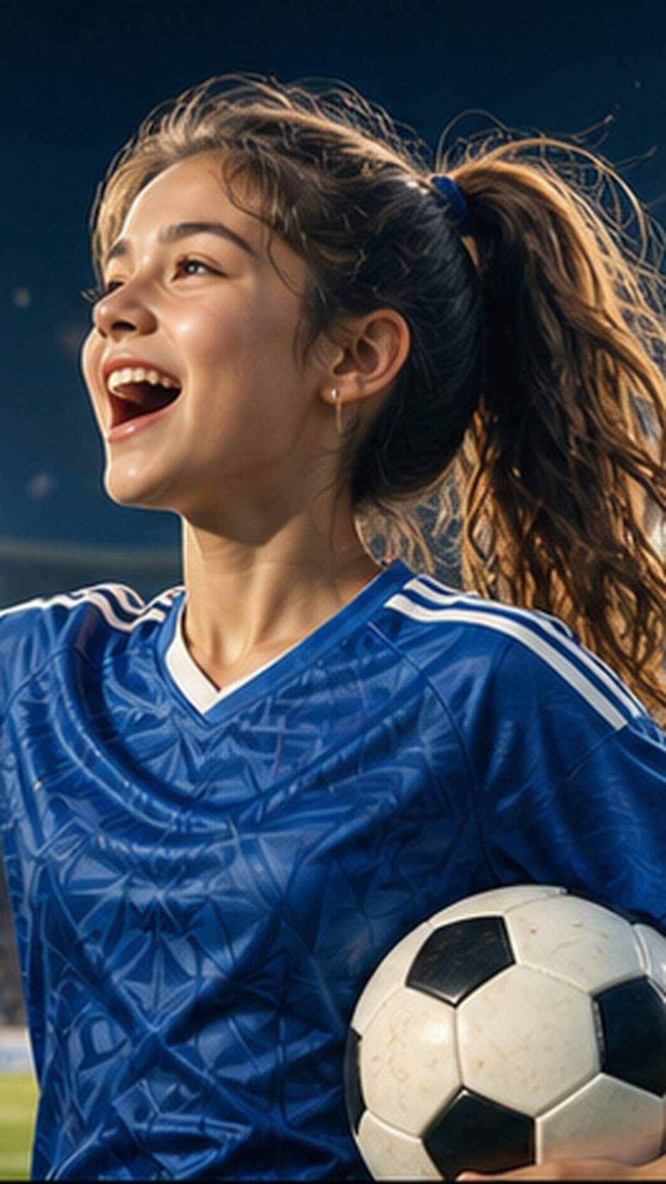 Prompts da Copa do Mundo para meninas herói móvel