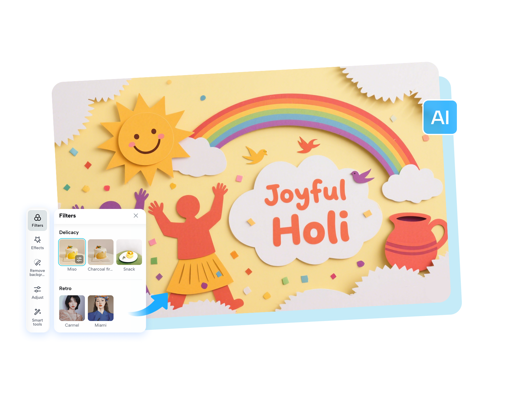 Create Holi Poster With AI