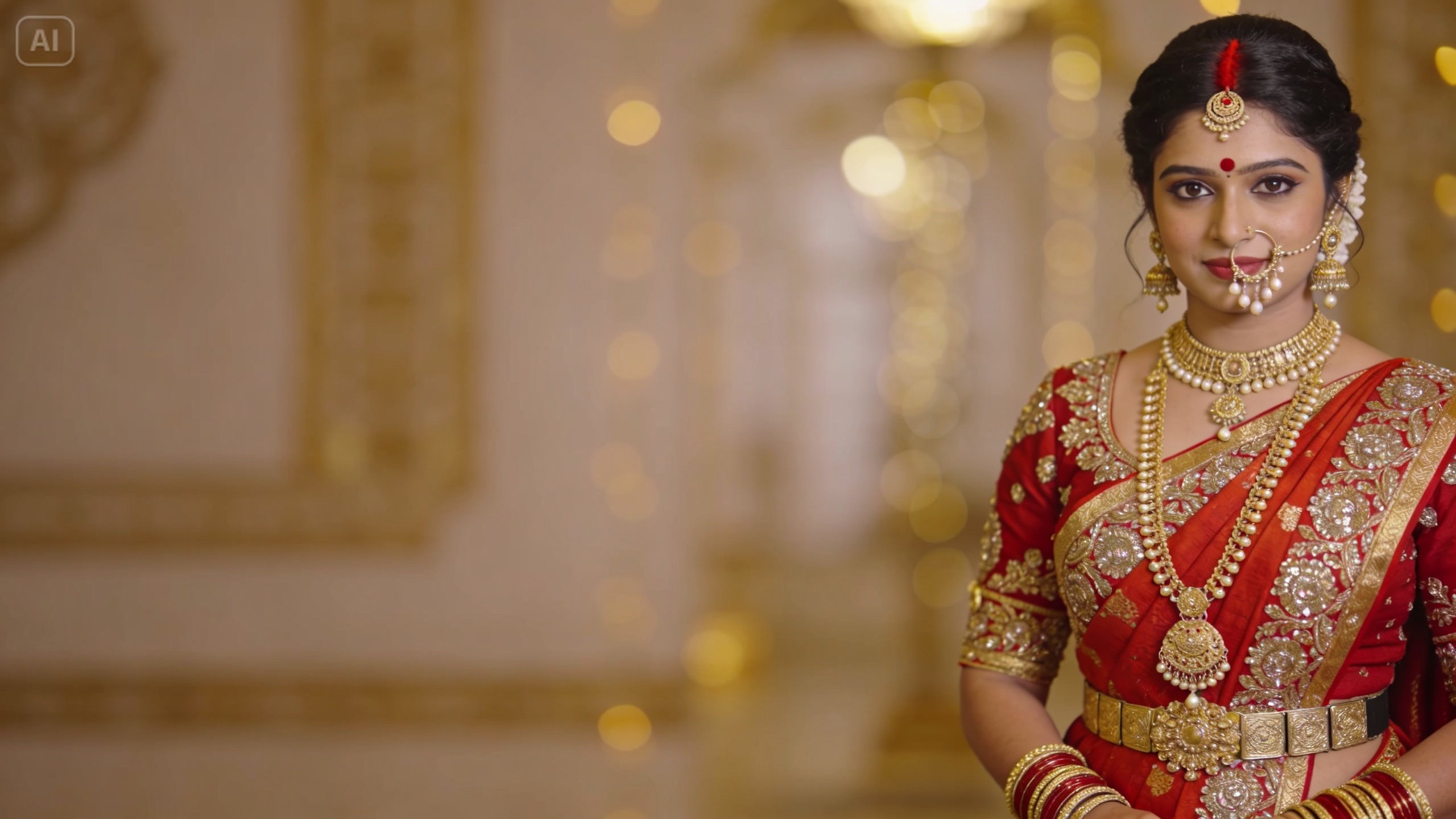 odia bride ai photo mobile background image