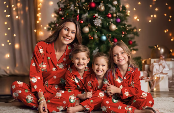 Matching festive outfits