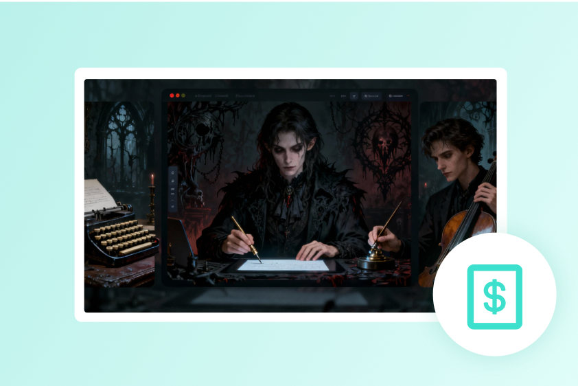  create gothic art without paying artists