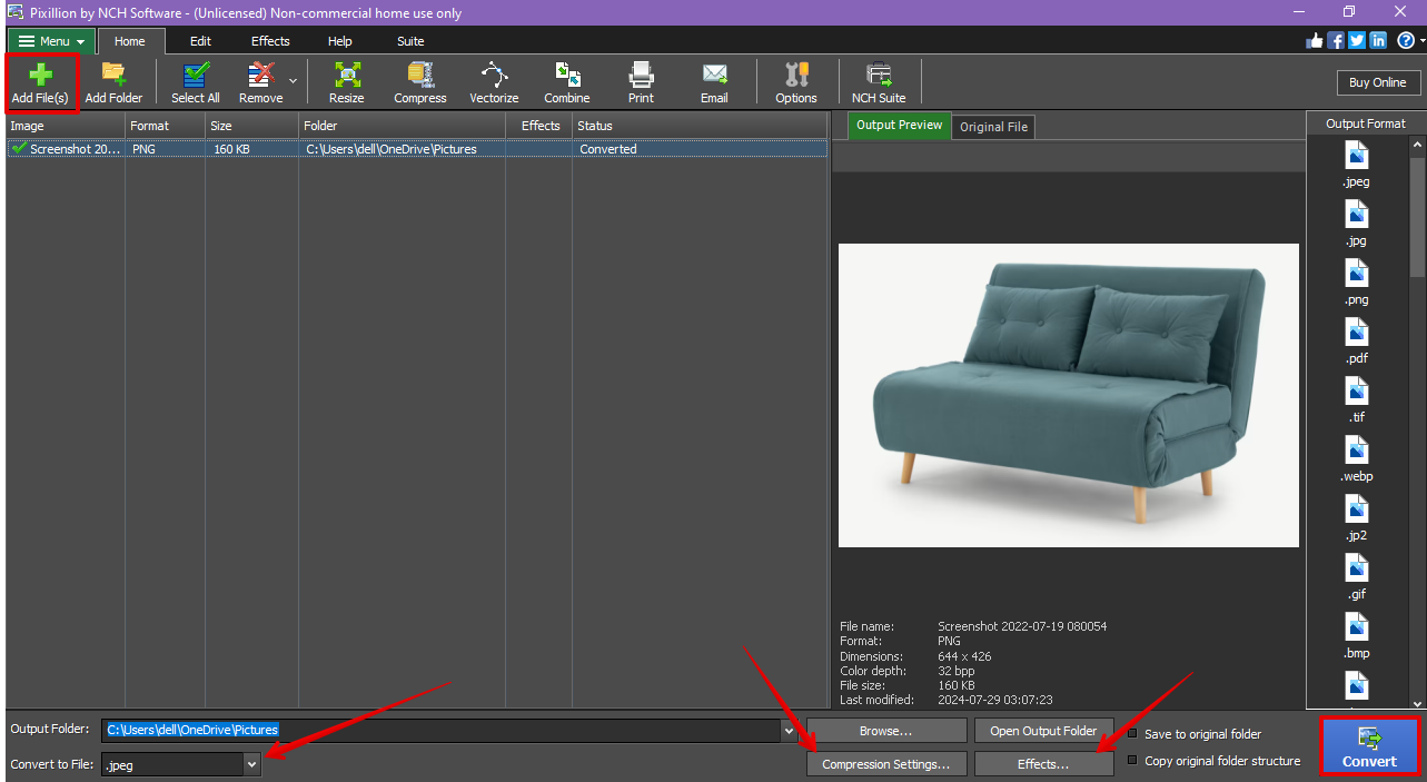 Pixillion Image Converter Software