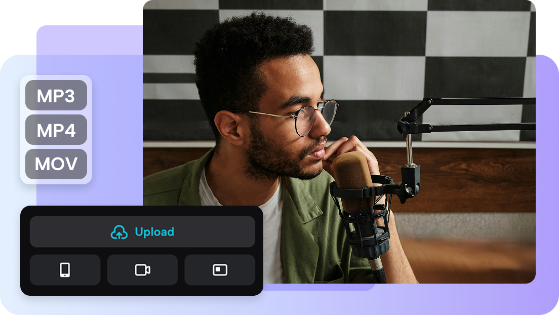 Different audio file type adaption